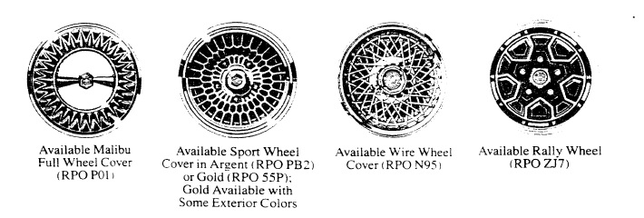 Chevy Malibu wheel options